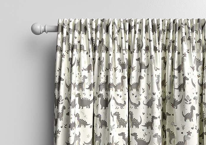 Dino Land, Fossil Grey - Made to Measure Curtains - Image 9